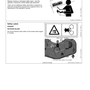John Deere 54D, 60D AutoConnect Mid-Mount Mower (M010001-) for 2025R Compact Utility Tractors (MY2017-) Operator's Manual (OMLVU30972) - Image 2