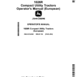 John Deere 1026R Compact Utility Tractors Operator's Manual (OMLVU34060) - Image 1