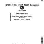 John Deere 4049M, 4049R, 4066M, 4066R Tractors Operator's Manual (OMLVU35975) - Image 1