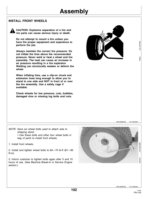 John Deere F915, F935 Front Mower (010001-) Operator's Manual (OMM113938)