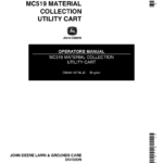 John Deere MC519 Material Collection Utility Cart (-040425) Operator's Manual (OMM118776) - Image 1