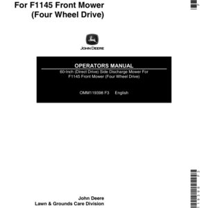 John Deere 60-In. Tractor-Mount Mower Operator's Manual (OMM119398) - Image 1