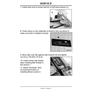 John Deere 60-Inch Direct-Drive Side-Discharge Mower for F1145 Front Mowers (4WD) Export Edition Operator's Manual (OMM123181) - Image 2