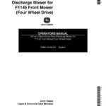 John Deere 60-Inch Direct-Drive Rear-Discharge Mower for F1145 Front Mowers (4WD) Export Edition Operator's Manual (OMM123189) - Image 1