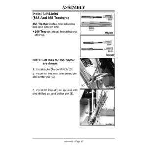 John Deere 60-In. Mower for 755, 855, 955 Series Tractors (140001-) Operator's Manual (OMM123452) - Image 2