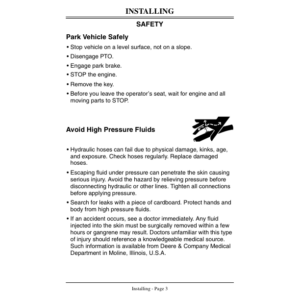 John Deere 54-Inch Front Blade for F1145 Front Mowers (010001-) Operator's Manual (OMM124009) - Image 2