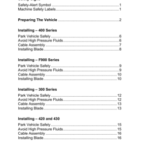 John Deere 54 Inch Front Blade (040001-) Operator's Manual (OMM126795) - Image 2