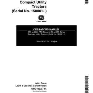 John Deere 550, 660 PTO Tillers (150001-) Operator's Manual (OMM128097) - Image 1