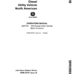 John Deere 6x4 Gator Utility Vehicle North America (001001-008790) Operator's Manual (OMM128787) - Image 1
