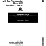 John Deere Model 4100 Compact Utility Tractor with Gear Transmission (110001-) Operator's Manual (OMM134596) - Image 1