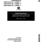 John Deere 4200 (120001-122000), 4300 (130001-133000) & 4400 (140001-144000) Compact Utility Tractors Hydrostatic & Gear Transmissions Operator's Manual (OMM135709) - Image 1