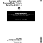 John Deere 72 Inch Mid-Mount Mower (180001-) Operator's Manual (OMM136071) - Image 1