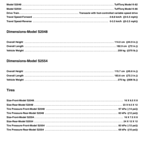 John Deere S2048 Scotts Yard Tractor (020001-) Operator's Manual (OMM141709) - Image 3