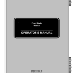 John Deere 46-Inch Front Blade (010001-) Operator's Manual (OMM141983) - Image 1
