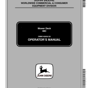 John Deere 48C Mower Deck Operator's Manual (OMM142638) - Image 1