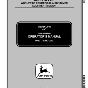 John Deere 48C Mower Deck Operator's Manual (OMM142644) - Image 1