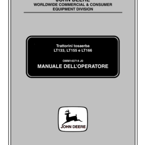 John Deere LT133, LT155 & LT166 Lawn Tractors Export Edition (125001-) Operator's Manual (OMM143714) - Image 3