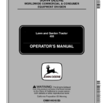 John Deere 455 Lawn & Garden Tractor (070001-) Operator's Manual (OMM144040) - Image 1