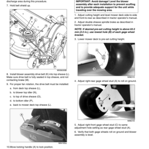 John Deere 48QT Blower Assembly for LT166 Lawn Tractors (010001-) Operator's Manual (OMM144132) - Image 2