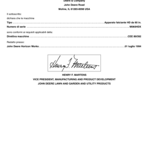 John Deere 60-Inch Mid Mount Rotary Mower Deck Operator's Manual (OMM145183) - Image 3