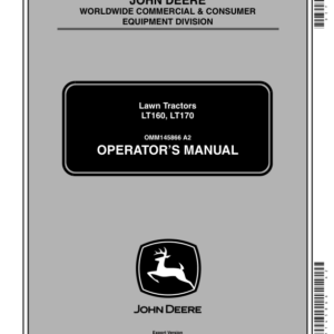 John Deere Lawn Tractors LT160, LT170 Operator's Manual (OMM145866) - Image 1