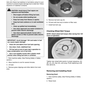 John Deere GT225, 235, 245 Lawn & Garden Tractors (060001-) Operator's Manual (OMM147101) - Image 2