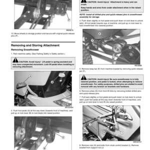 John Deere 42-In Snowthrower (with Foot-Lift) for LX & GT GX255 Lawn & Garden Tractors(010001-) Operator's Manual (OMM149833) - Image 2