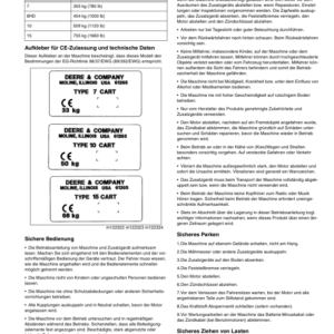 John Deere 7, 10 & 15 Utility Cart Operator's Manual (OMM150057) - Image 2