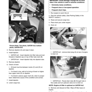 John Deere 4x2, 4x2-Trail, 6x4 & 6x4-Trail Gators Export Edition (068205- ) Operator's Manual (OMM150181) - Image 4