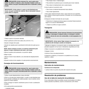 John Deere Front Blade 44-Inch for LX/GT Tractors w/footlift Operator's Manual (OMM152144) - Image 2