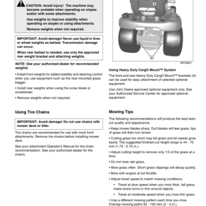 John Deere X300 Select series Tractor Export Edition (010001-040000) Operator's Manual (OMM155675) - Image 3