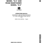 John Deere Van Brunt 'H-3' Lime Distributor, 'H-4' Road Maintainer Models Operator's Manual (OMM161253) - Image 1