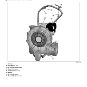 John Deere B1450SP Walk-Behind Self-Propelled Blower (001001-) Operator's Manual (OMM163365) - Image 2