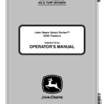 John Deere X300 Select Series Operator's Manual (OMM164740) - Image 1