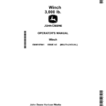 John Deere Winch 3,000 lb. Operator's Manual (OMM167641) - Image 1