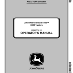 John Deere Select Series X300 Tractors X300, X304, X310, X320(EX) Operator's Manual (OMM167792) - Image 1