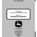 John Deere 2-Bag Bagger For 42-Inch, 48-Inch Mower Decks Operator's Manual (OMM168257) - Image 1
