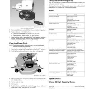 John Deere 54 & 60 In. High Capacity Mower Deck for X700 Series X710, X730, X734, X738 ,X739, Operator's Manual (OMM171182) - Image 2