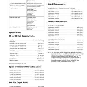 John Deere 54 & 60 In. High Capacity Mower Deck with non-greaseable, locking pin gauge wheels for X700 Series Tractors Export Edition (040001-) Operator's Manual (OMM175657) - Image 3