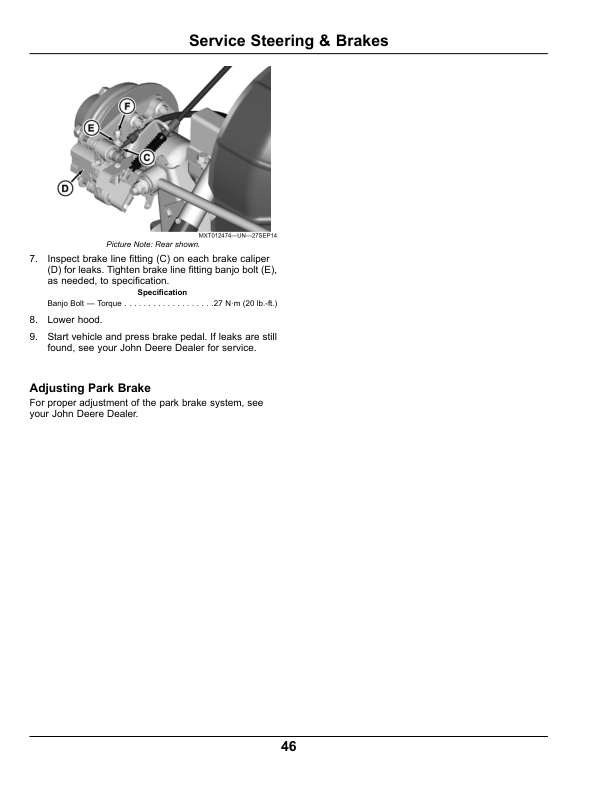 John Deere TX Gator Utility Vehicle North American (Excludes California