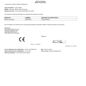 John Deere 66 Inch Blade for Gator Utility VehiclesExport Edition (030001- ) Operator's Manual (OMM176552) - Image 2