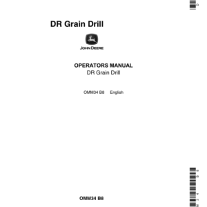 John Deere DR Grain Drill Operator's Manual (OMM34) - Image 1