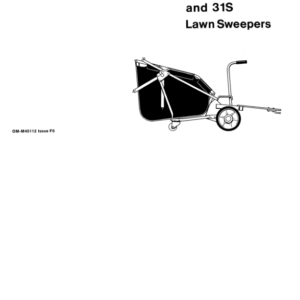 John Deere 26H, 26T, 31T, 31S Lawn Sweepers Operator's Manual (OMM45112) - Image 1