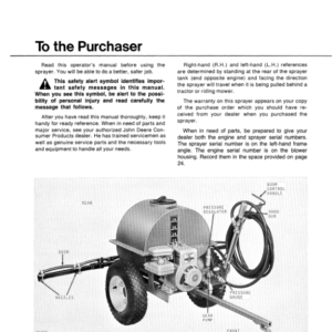John Deere 5B Sprayer (-080000) Operator's Manual (OMM47987) - Image 2