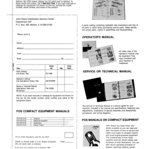 John Deere 216 Walk-Behind Rotary Tiller (525019-) Operator's Manual (OMM70358) - Image 2