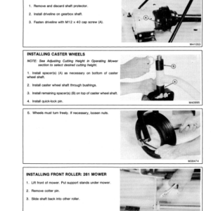 John Deere 261, 272 Rotary Mowers (MY1986-MY2001) Operator's Manual (OMM75851) - Image 2