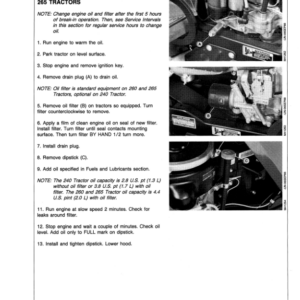 John Deere 240, 260, 265 & 285 Lawn & Garden Tractors Operator's Manual (OMM79648) - Image 3