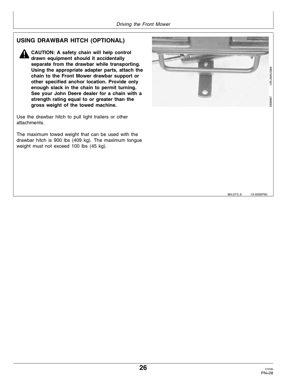 John Deere F910 & F930 Front Mower (010001-) Operator's Manual (OMM79675)