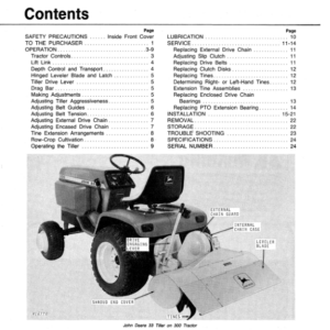 John Deere 33 Integral Rotary Tiller (370001-) Operator's Manual (OMM81533) - Image 2