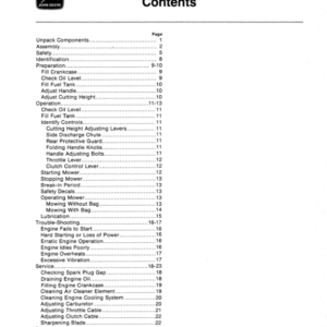 John Deere 21SP Walk Behind Rotary Mower Operator's Manual (OMM82851) - Image 2